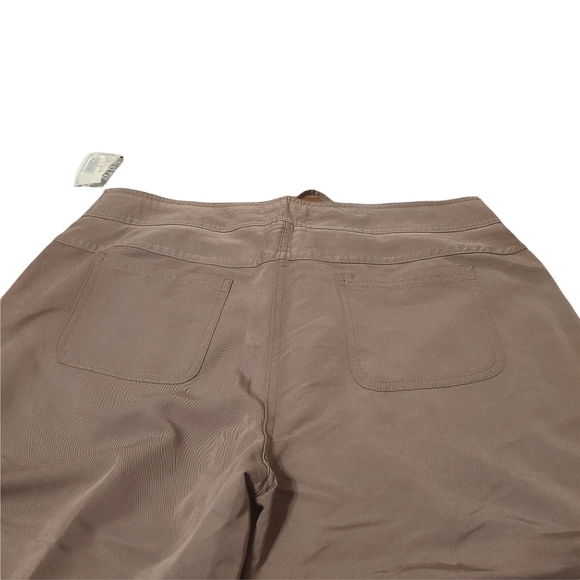 NEW Northern Reflections med brown drawstring waist  wide leg capri pants - Picture 2 of 10
